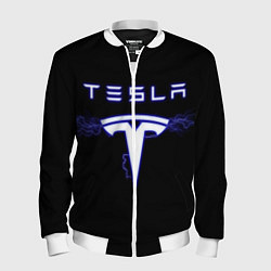 Бомбер мужской TESLA, цвет: 3D-белый