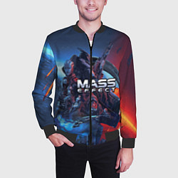 Бомбер мужской Mass EFFECT Legendary ed, цвет: 3D-черный — фото 2