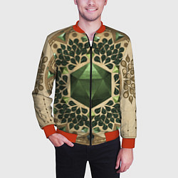 Бомбер мужской DnD Dices: Pattern, цвет: 3D-красный — фото 2