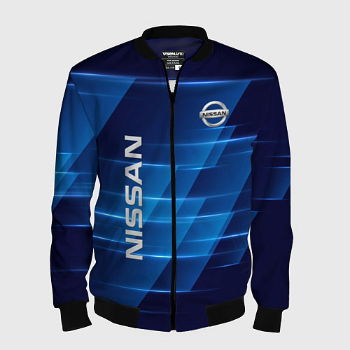 Мужской бомбер Nissan / 3D-Черный – фото 1