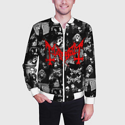 Бомбер мужской MAYHEM, цвет: 3D-белый — фото 2