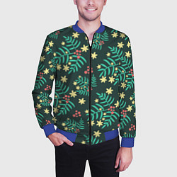 Бомбер мужской Рябина, цвет: 3D-синий — фото 2