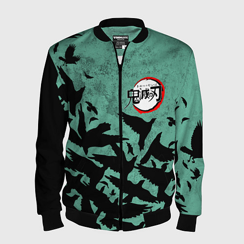 Мужской бомбер DEMON SLAYER KIMETSU NO YAIBA / 3D-Черный – фото 1
