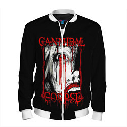 Бомбер мужской Cannibal Corpse 2, цвет: 3D-белый