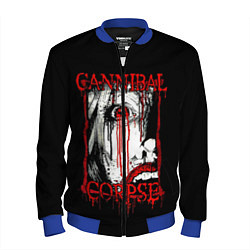Бомбер мужской Cannibal Corpse 2, цвет: 3D-синий