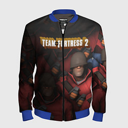 Бомбер мужской Team Fortress, цвет: 3D-синий