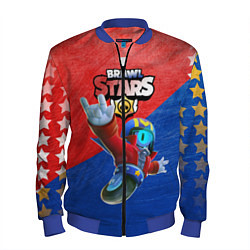 Бомбер мужской Brawl Stars - Stu, цвет: 3D-синий