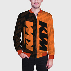 Бомбер мужской KTM КТМ Z, цвет: 3D-красный — фото 2