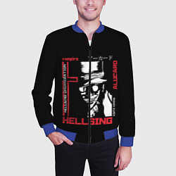 Бомбер мужской Hellsing, цвет: 3D-синий — фото 2