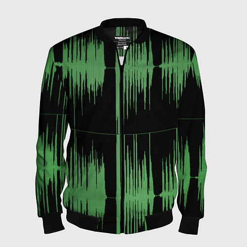 Мужской бомбер AUDIOWAVE / 3D-Черный – фото 1