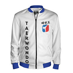 Бомбер мужской Тхэквондо Taekwondo, цвет: 3D-синий