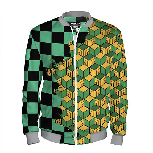 Мужской бомбер ТАНДЖИРО И ТОМИОКА / 3D-Меланж – фото 1