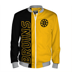 Бомбер мужской NHL BOSTON BRUINS, цвет: 3D-меланж