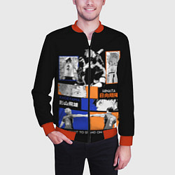 Бомбер мужской Хината и Кагеяма, цвет: 3D-красный — фото 2