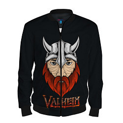 Бомбер мужской Valheim викинг, цвет: 3D-черный
