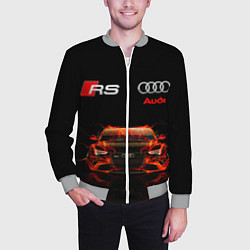 Бомбер мужской AUDI RS 5 FIRE АУДИ РС 5, цвет: 3D-меланж — фото 2