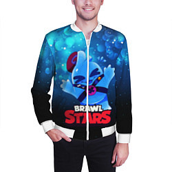 Бомбер мужской Сквик Squeak Brawl Stars, цвет: 3D-белый — фото 2