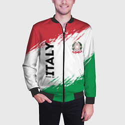 Бомбер мужской MADE IN ITALY, цвет: 3D-черный — фото 2