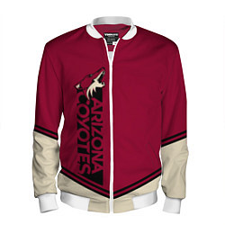 Бомбер мужской Arizona Coyotes, цвет: 3D-белый