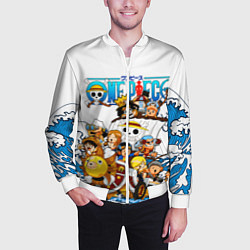 Бомбер мужской ONE PIECE ВАН ПИС МОРЕ, цвет: 3D-белый — фото 2