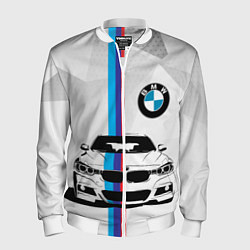 Бомбер мужской BMW БМВ M PERFORMANCE, цвет: 3D-белый