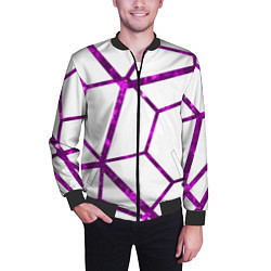 Бомбер мужской Hexagon, цвет: 3D-черный — фото 2