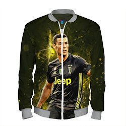 Бомбер мужской Cristiano Ronaldo Juventus, цвет: 3D-меланж