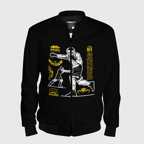Мужской бомбер BOXING / 3D-Черный – фото 1