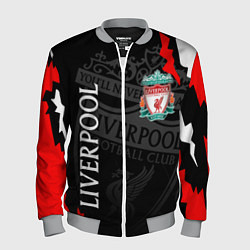 Бомбер мужской LIVERPOOL ЛИВЕРПУЛЬ СПОРТ, цвет: 3D-меланж