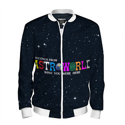 Бомбер мужской Astroworld, цвет: 3D-белый
