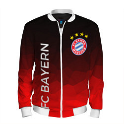 Бомбер мужской ФК БАВАРИЯ BAYERN МЮНХЕН, цвет: 3D-белый