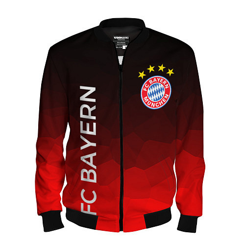 Мужской бомбер ФК БАВАРИЯ BAYERN МЮНХЕН / 3D-Черный – фото 1