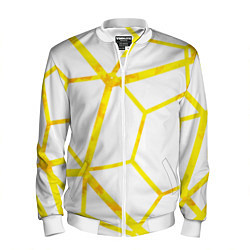 Бомбер мужской Hexagon, цвет: 3D-белый