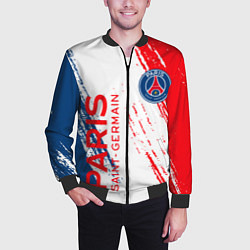 Бомбер мужской ФК ПСЖ FC PSG PARIS SG, цвет: 3D-черный — фото 2