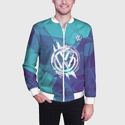 Бомбер мужской VOLKSWAGEN, цвет: 3D-белый — фото 2