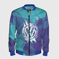 Бомбер мужской VOLKSWAGEN, цвет: 3D-синий
