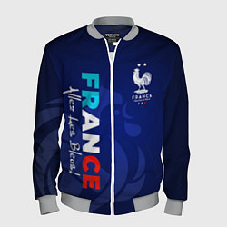 Бомбер мужской Сборная Франции, цвет: 3D-меланж