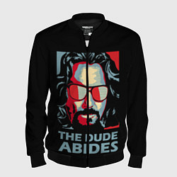 Бомбер мужской The Dude Abides Лебовски, цвет: 3D-черный