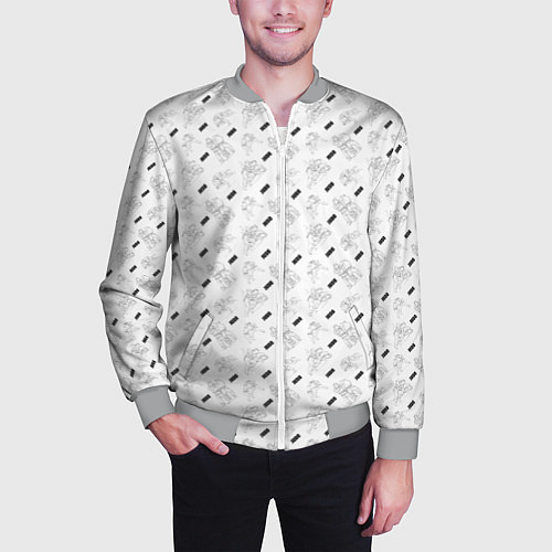 Мужской бомбер JUDO / 3D-Меланж – фото 3