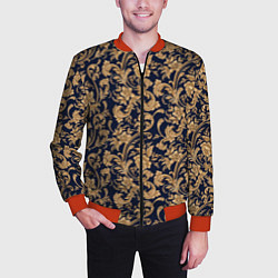 Бомбер мужской Versace классические узоры, цвет: 3D-красный — фото 2