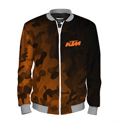 Бомбер мужской KTM КТМ CAMO RACING, цвет: 3D-меланж