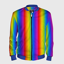 Бомбер мужской Color gradient, цвет: 3D-синий
