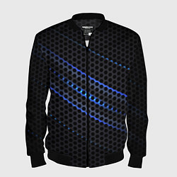Бомбер мужской СТАЛЬНАЯ СЕТКА НЕОН STEEL MESH NEON, цвет: 3D-черный
