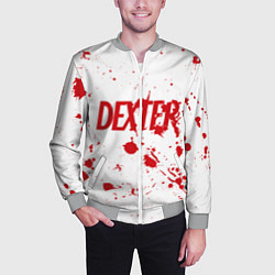 Бомбер мужской Dexter logo Декстер брызги крови, цвет: 3D-меланж — фото 2
