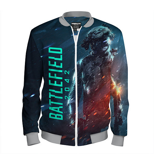 Мужской бомбер BATTLEFIELD 2042 SOLDIER WARS / 3D-Меланж – фото 1