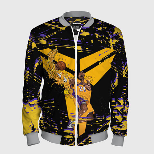 Мужской бомбер Los angeles lakers NBA / 3D-Меланж – фото 1