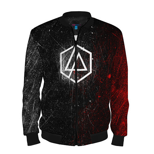 Мужской бомбер Linkin Park Logo Линкин Парк / 3D-Черный – фото 1