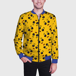 Бомбер мужской FORTNITE BANANA FACE PATTERN ФОРТНАЙТ ЛИЦО БАНАНА, цвет: 3D-синий — фото 2