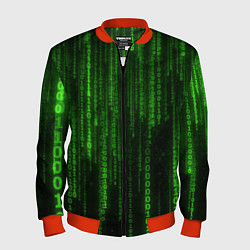 Мужской бомбер Матрица двоичный код