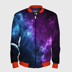 Бомбер мужской NEON GALAXY НЕОНОВЫЙ КОСМОС, цвет: 3D-красный